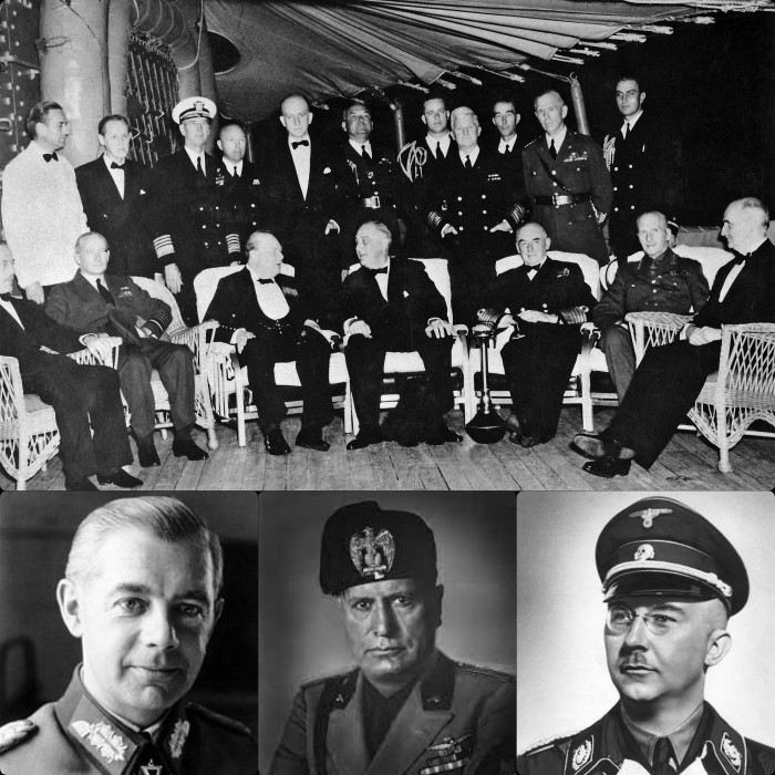 تشکیل سازمان ملل، ژنرال والتر ونک، بنیتو موسولینی، هاینریش هیملر