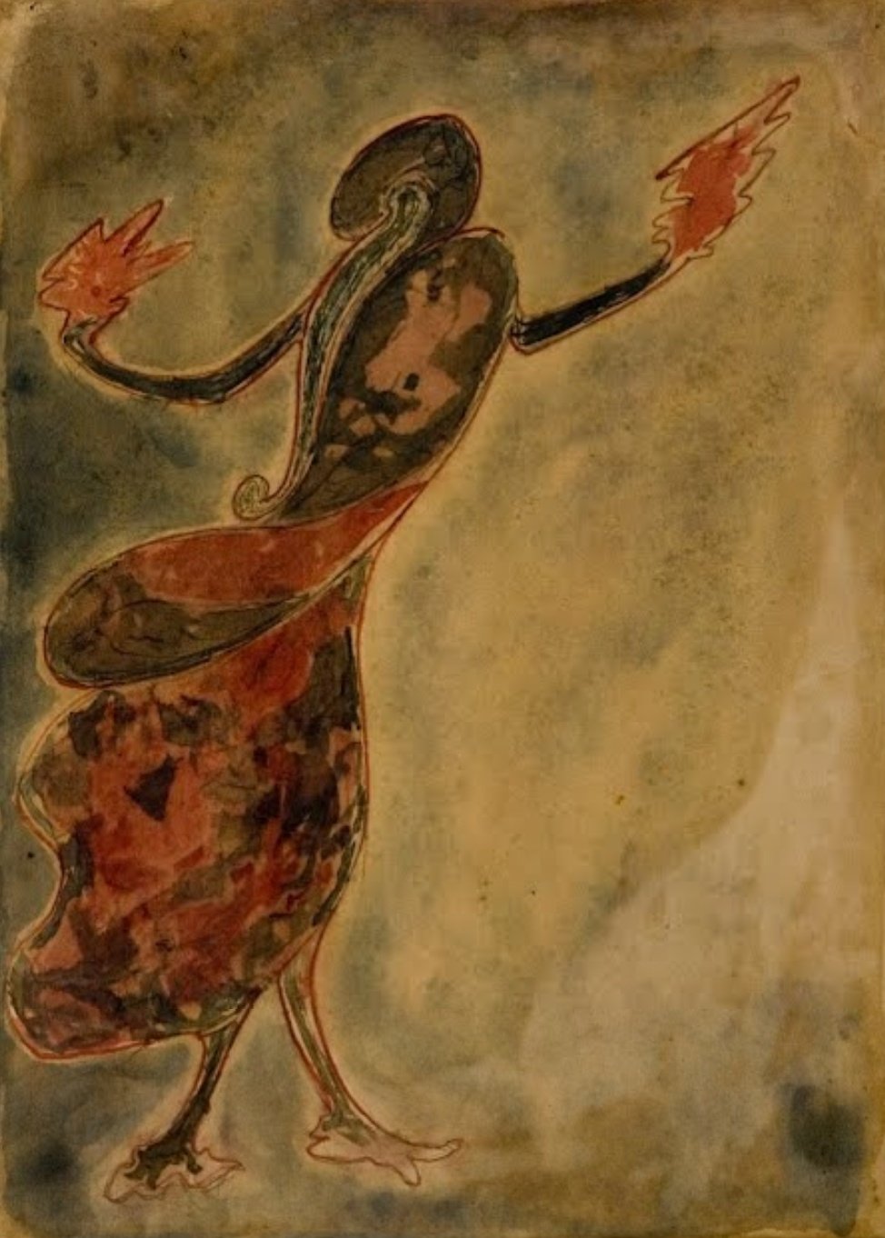 نقاشی رابیندرانات تاگور به‌نام Dancing Woman