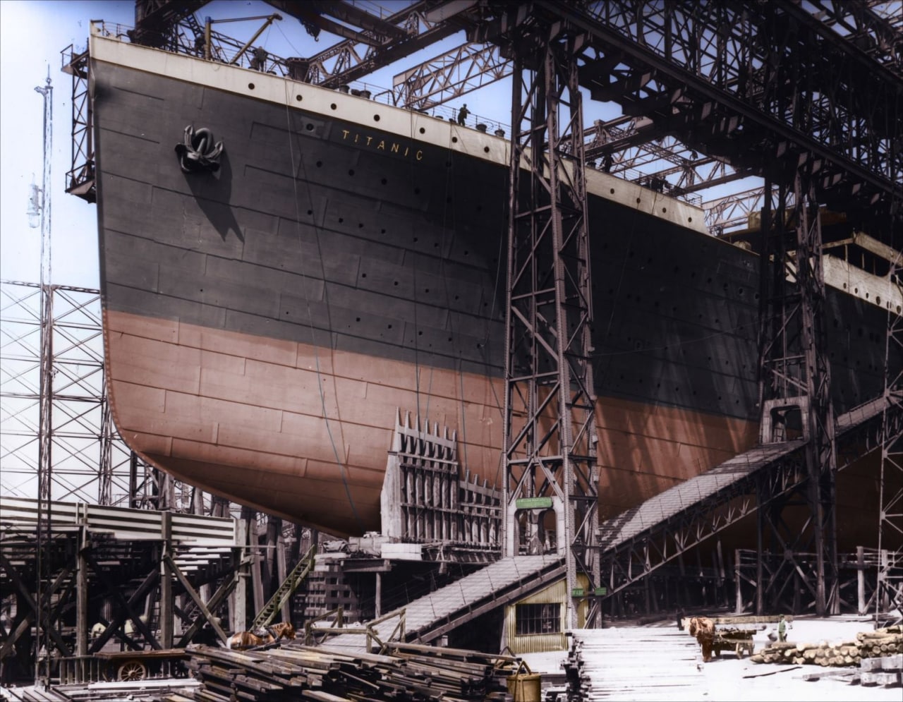 مراحل ساخت سینه کشتی تایتانیک