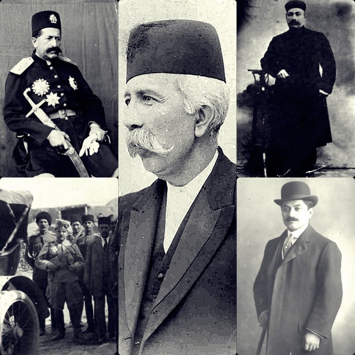 صولت‌الدوله‌ی قشقایی، سردار اسعد سوم، مستوفی‌الممالک، سرهنگ ساعدالدوله، سرهنگ کوپال