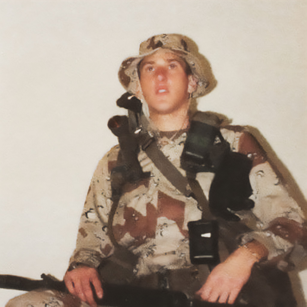 «تیموتی جیمز مک‌وِی» در دوره‌ی خدمت در ارتش اسالت متحده آمریکا