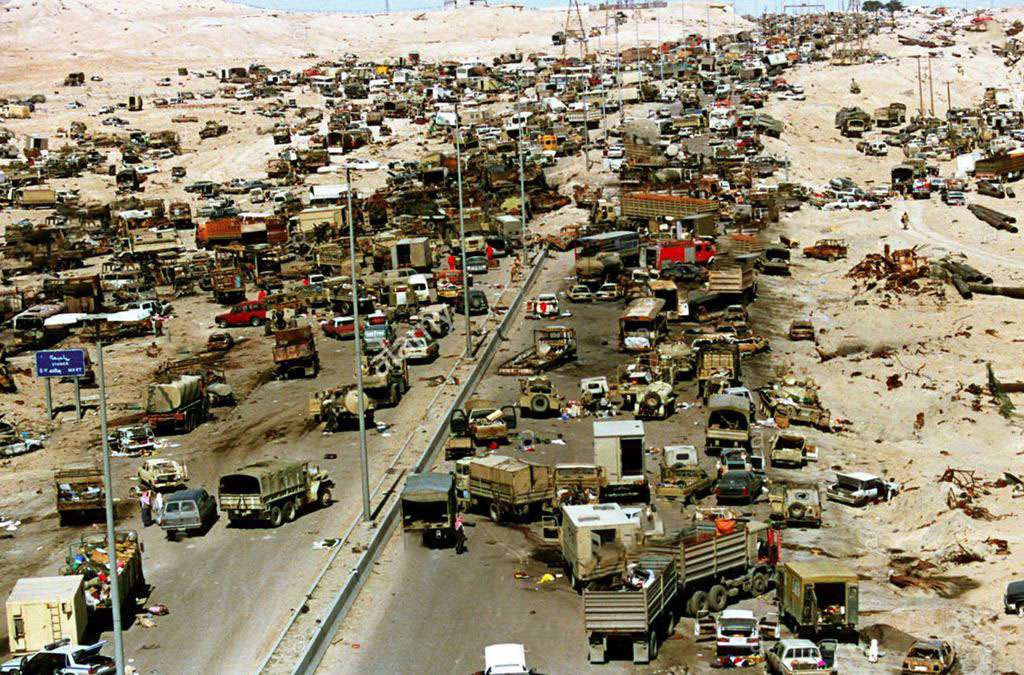 جنگ خلیج فارس، بزرگراه مرگ