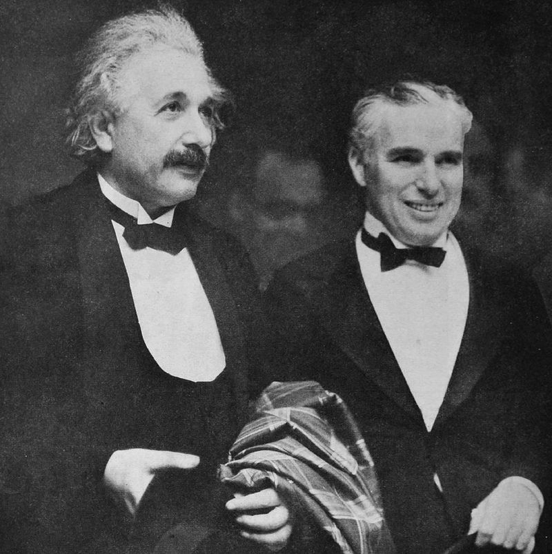 چارلی چاپلین و آلبرت اینشتین