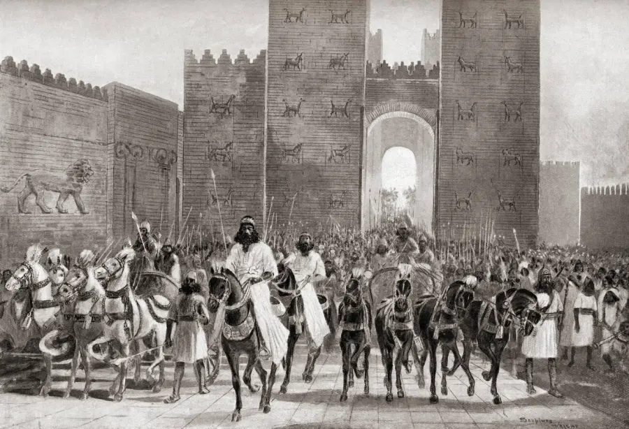 نقاشی فتح بابل «کوروش بزرگ»